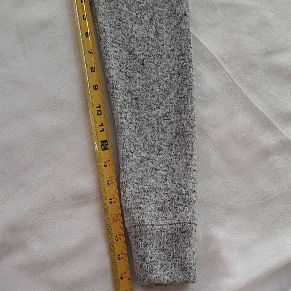 Idealogy White, Dark And Light Grays Cowl Neck Shirt Fleece Lined Women's Sz L - Picture 14 of 14